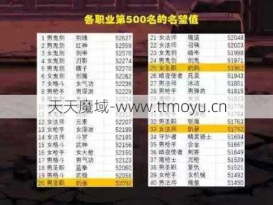 魔域幻神职业攻略：最佳搭配