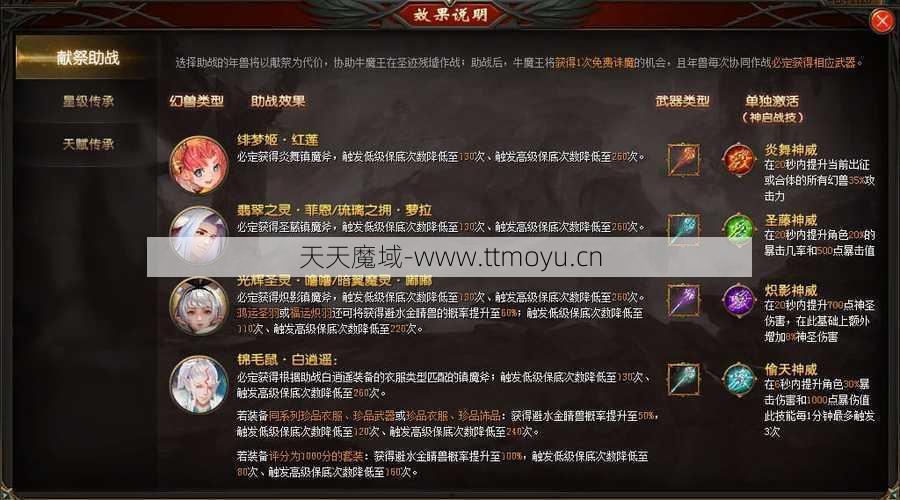 魔域完好经验:魔域年兽献祭攻略大全  第2张